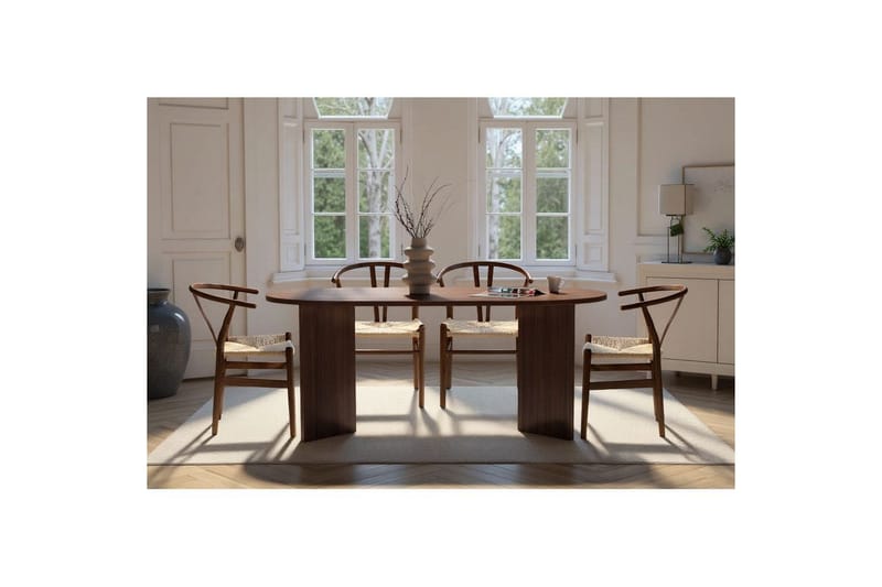 Dano Ruokapöytä 180 cm Soikea - Luonnonväri - Huonekalut - Pöytä & ruokailuryhmä - Ruokapöydät & keittiön pöydät