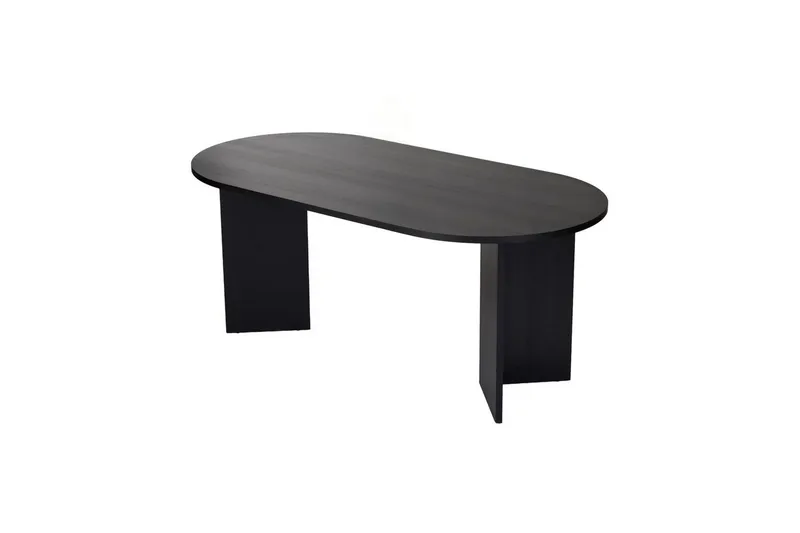 Dano Ruokapöytä 180 cm Soikea - Luonnonväri/Musta - Huonekalut - Pöytä & ruokailuryhmä - Ruokapöydät & keittiön pöydät