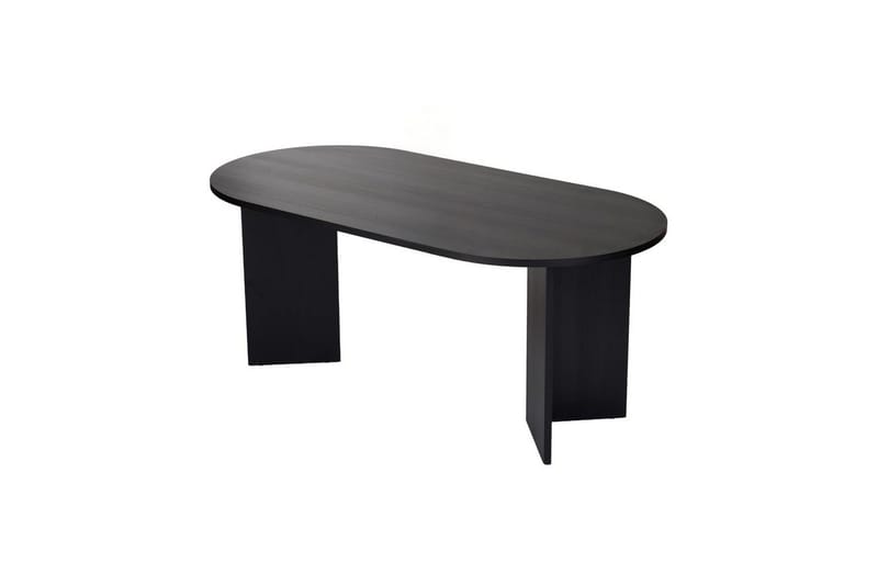 Dano Ruokapöytä 180 cm Soikea - Luonnonväri/Musta - Huonekalut - Pöytä & ruokailuryhmä - Ruokapöydät & keittiön pöydät