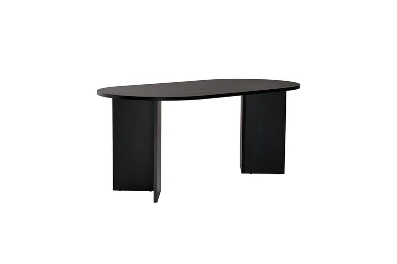 Dano Ruokapöytä 180 cm Soikea - Luonnonväri/Musta - Huonekalut - Pöytä & ruokailuryhmä - Ruokapöydät & keittiön pöydät