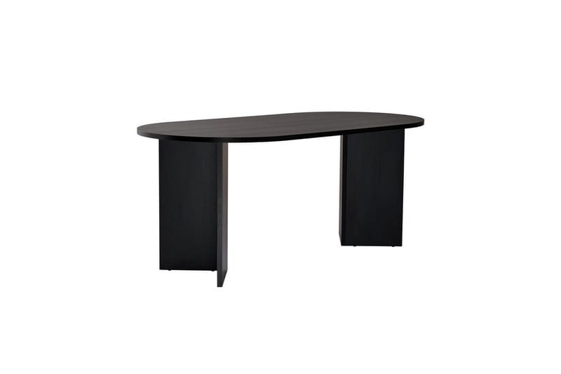 Dano Ruokapöytä 180 cm Soikea - Luonnonväri/Musta - Huonekalut - Pöytä & ruokailuryhmä - Ruokapöydät & keittiön pöydät