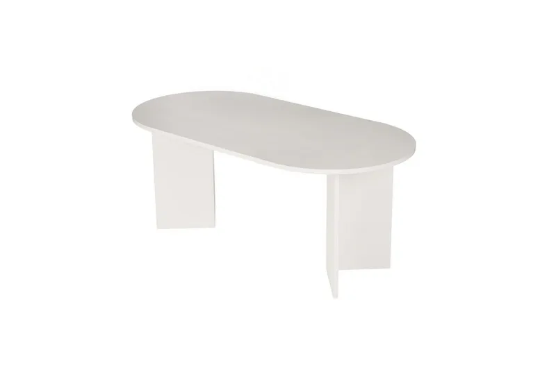 Dano Ruokapöytä 180 cm Soikea - Luonnonväri/Valkoinen - Huonekalut - Pöytä & ruokailuryhmä - Ruokapöydät & keittiön pöydät