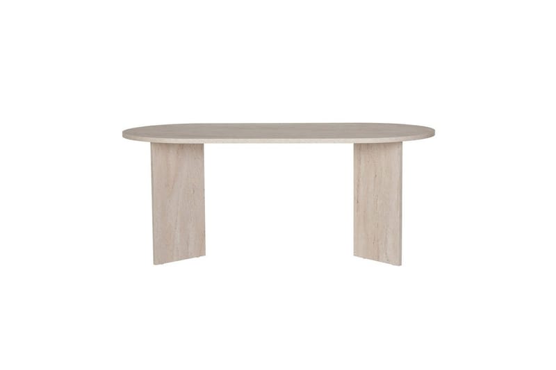 Dano Ruokapöytä 180 cm Soikea - Taupe - Huonekalut - Pöytä & ruokailuryhmä - Ruokapöydät & keittiön pöydät