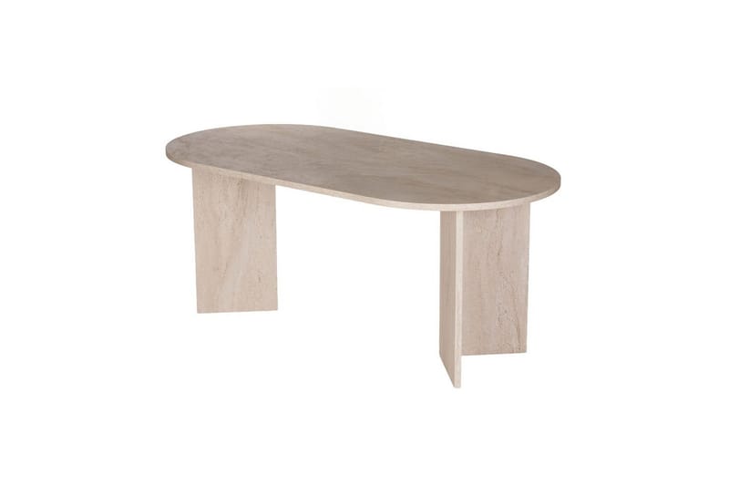 Dano Ruokapöytä 180 cm Soikea - Taupe - Huonekalut - Pöytä & ruokailuryhmä - Ruokapöydät & keittiön pöydät
