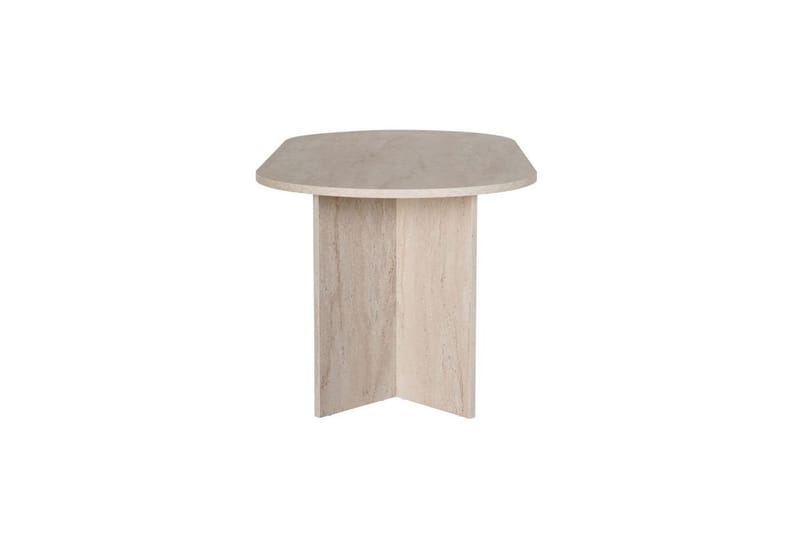 Dano Ruokapöytä 180 cm Soikea - Taupe - Huonekalut - Pöytä & ruokailuryhmä - Ruokapöydät & keittiön pöydät