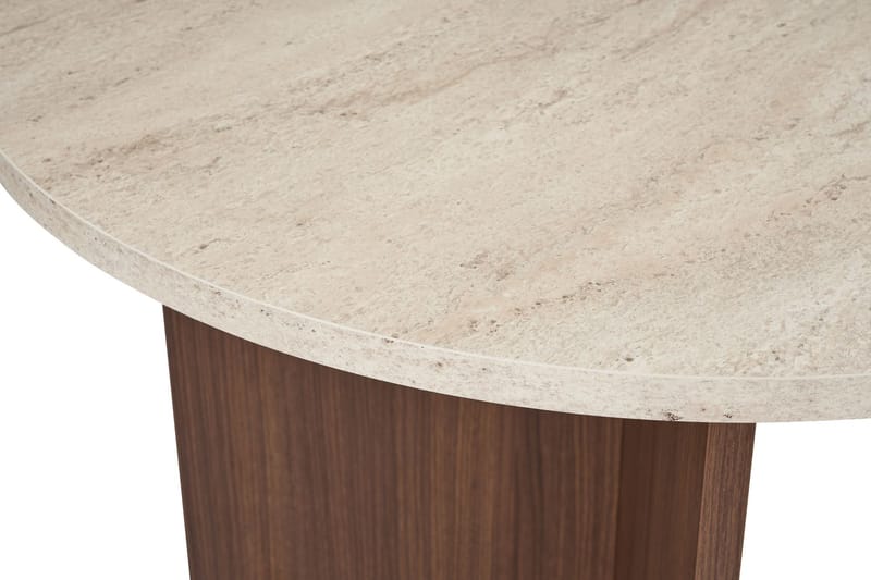 Dano Ruokapöytä 180 cm - Travertiin ja pähkinä - Huonekalut - Pöytä & ruokailuryhmä - Ruokapöydät & keittiön pöydät