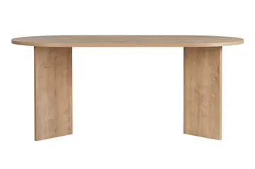 Dano soikea ruokapöytä 180x90 cm puu- ja tammijäljitelmällä - Beige - Huonekalut - Pöytä & ruokailuryhmä - Ruokapöydät & keittiön pöydät