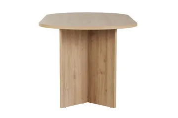 Dano soikea ruokapöytä 180x90 cm puu- ja tammijäljitelmällä - Beige - Huonekalut - Pöytä & ruokailuryhmä - Ruokapöydät & keittiön pöydät