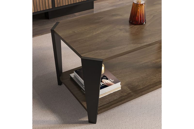 Dargaville Sohvapöytä 91 cm - Pähkinä/Musta - Huonekalut - Pöytä & ruokailuryhmä - Sohvapöytä