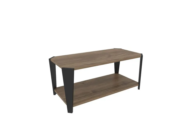 Dargaville Sohvapöytä 91 cm, Pähkinä/Musta