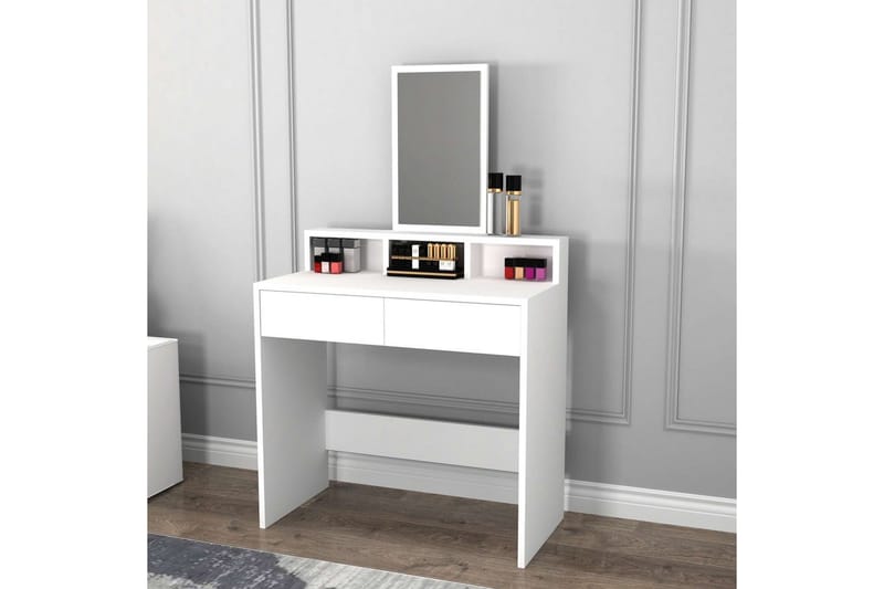 Dasina Kampauspöytä 80 cm - Valkoinen - Huonekalut - Pöytä & ruokailuryhmä - Meikki- & kampauspöydät