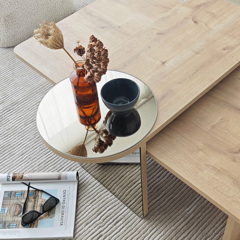 Dasina sohvapöytä 105 cm - Bronzie/Sapphire Oak - Huonekalut - Pöytä & ruokailuryhmä - Sohvapöytä