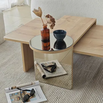 Dasina sohvapöytä 105 cm - Bronzie/Sapphire Oak - Huonekalut - Pöytä & ruokailuryhmä - Sohvapöytä