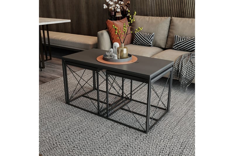 Defneia Sohvapöytä 100 cm - Antrasiitti/Musta - Huonekalut - Pöytä & ruokailuryhmä - Sohvapöytä
