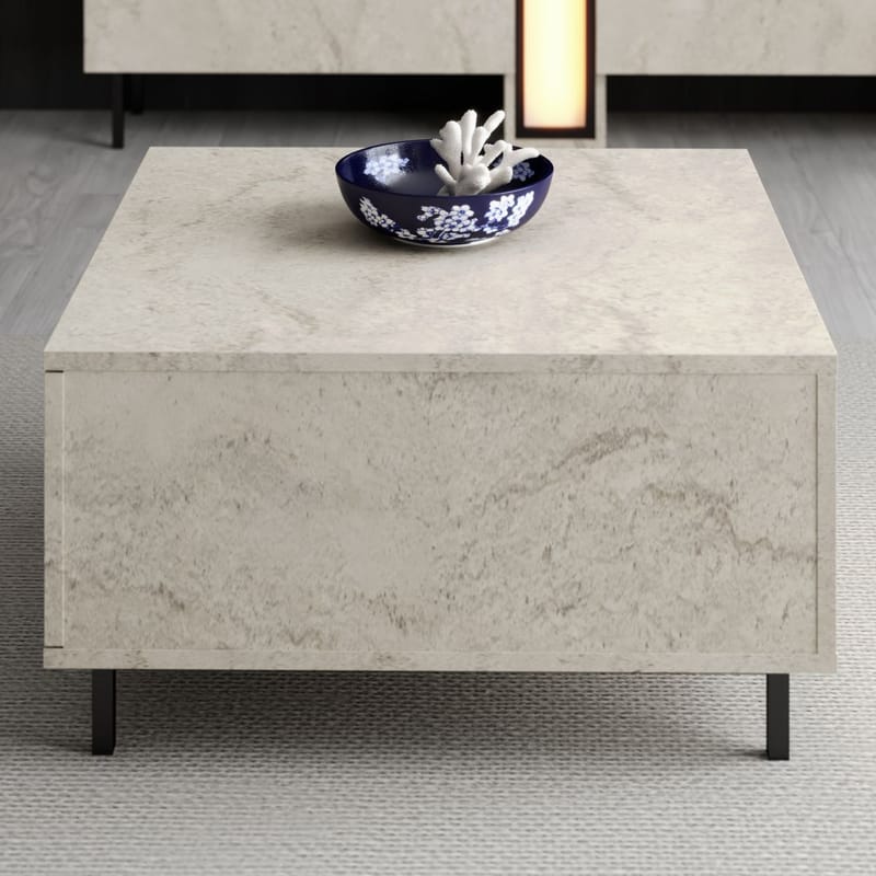 Djarhint Sohvapöytä 75 cm - travertiini - Huonekalut - Pöytä & ruokailuryhmä - Sohvapöytä