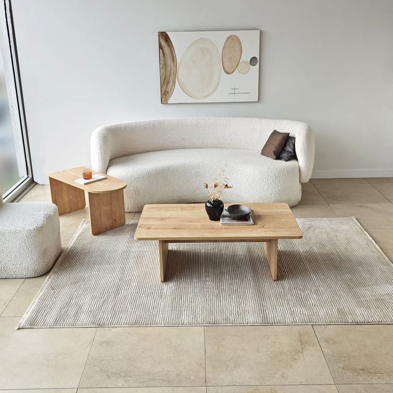 Djarhint Sohvapöytäsarja 82 cm - Pronssi ja Sapphire Oak - Huonekalut - Pöytä & ruokailuryhmä - Sohvapöytä