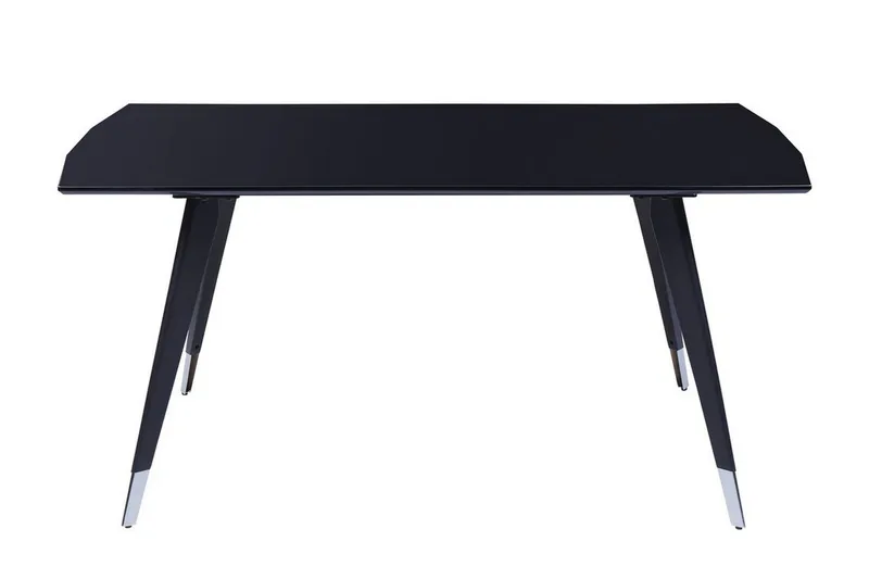 Dolbeau Ruokapöytä 90x160 cm - Musta/Hopea - Huonekalut - Pöytä & ruokailuryhmä - Ruokapöydät & keittiön pöydät