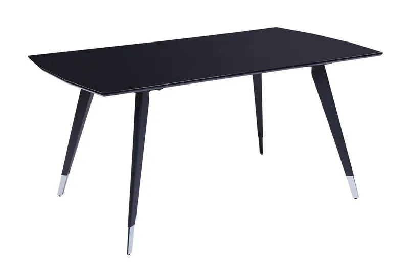 Dolbeau Ruokapöytä 90x160 cm, Musta/Hopea