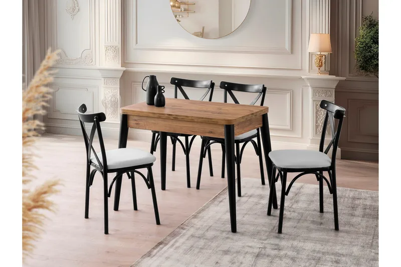 Dolcer Ruokapöytä 100 cm Suorakulmainen - Ruskea - Huonekalut - Pöytä & ruokailuryhmä - Ruokapöydät & keittiön pöydät