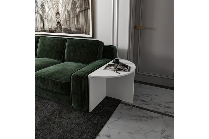 Dolcer Sohvapöytä 70 cm - Valkoinen - Huonekalut - Pöytä & ruokailuryhmä - Apupöytä & sivupöytä - Sarjapöytä