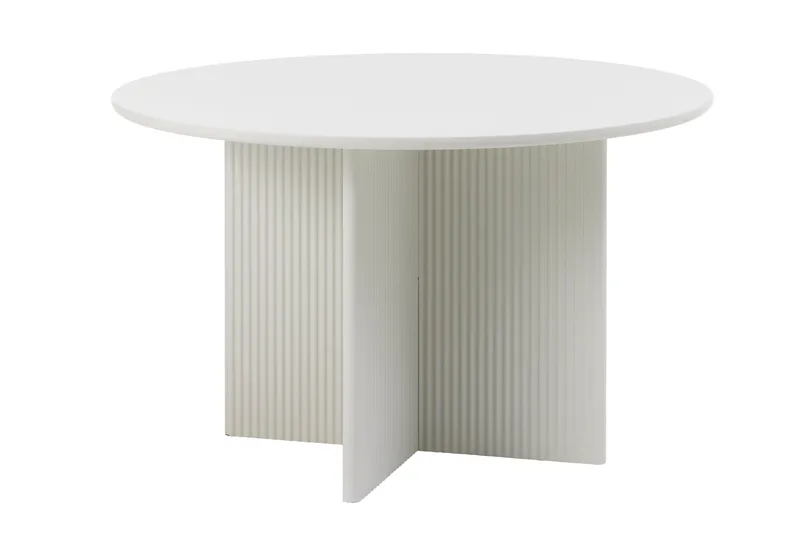 Donald Ruokapöytä 110 cm Pyöreä, Vaaleanharmaa