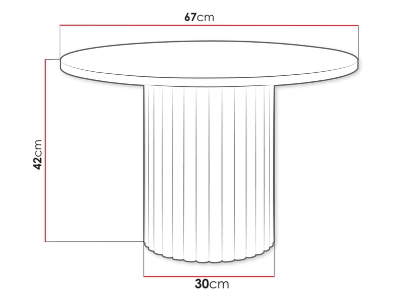 Durvan Sohvapöytä 67 cm - Huonekalut - Pöytä & ruokailuryhmä - Sohvapöytä