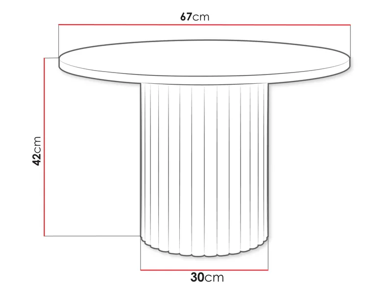 Durvan Sohvapöytä 67 cm - Huonekalut - Pöytä & ruokailuryhmä - Sohvapöytä