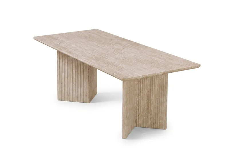 Edda-sohvapöytä suorakulmainen 120 cm, Travertiini