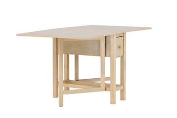 Edward-pudotuslehtipöytä 150x80 cm - valkolakattu / - Huonekalut - Pöytä & ruokailuryhmä - Ruokapöydät & keittiön pöydät