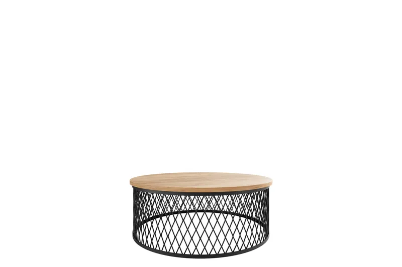 Egan Sohvapöytä 75 cm, Musta/Beige