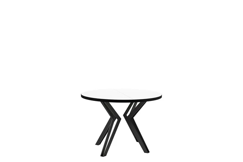 Elan Ruokapöytä 176 cm, Musta/Valkoinen