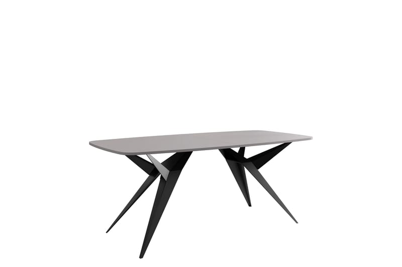 Elvora Ruokapöytä 160 cm, suorakulmainen - Harmaa/Musta - Huonekalut - Pöytä & ruokailuryhmä - Ruokapöydät & keittiön pöydät