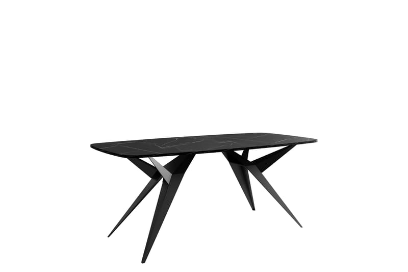 Elvora Ruokapöytä 160 cm, suorakulmainen - Musta - Huonekalut - Pöytä & ruokailuryhmä - Ruokapöydät & keittiön pöydät