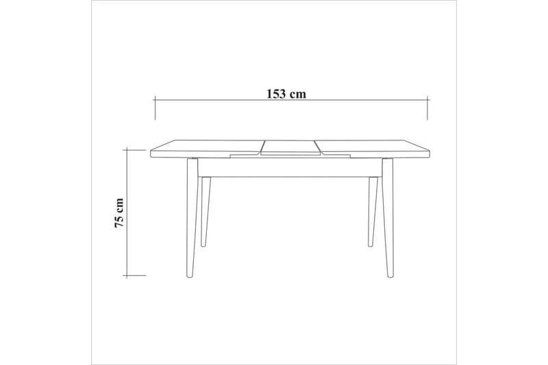 Ergene Ruokailuryhmä 120 cm Suorakulmainen - Luonnollinen/Kivi - Huonekalut - Pöytä & ruokailuryhmä - Ruokailuryhmä