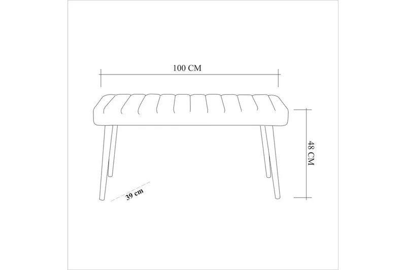 Ergene Ruokailuryhmä 120 cm Suorakulmainen - Luonnollinen/Sininen - Huonekalut - Pöytä & ruokailuryhmä - Ruokailuryhmä