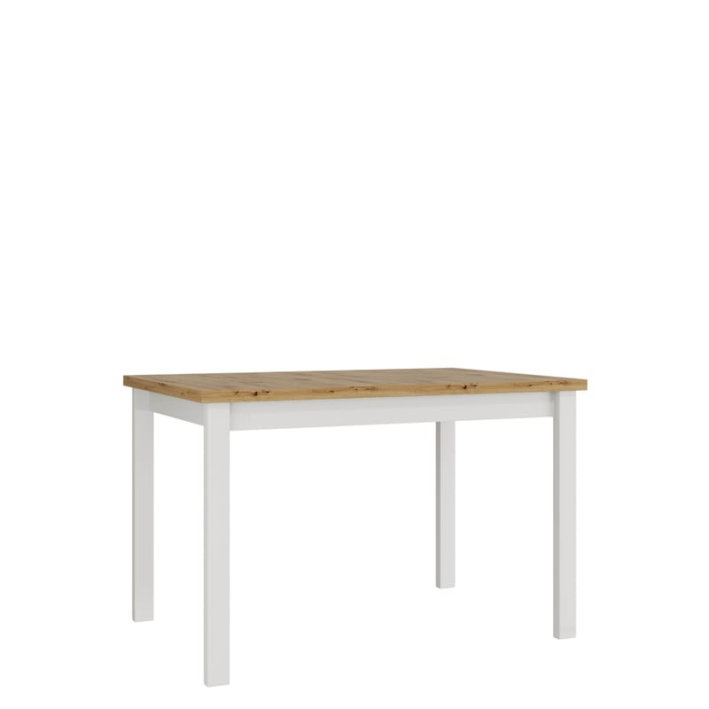 Ericka Ruokapöytä 120 cm suorakulmainen, Valkoinen/Ruskea