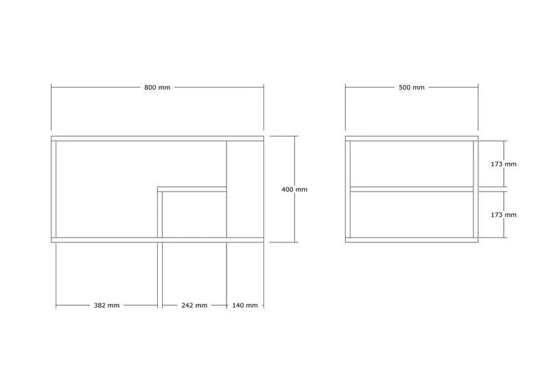 Eros Sohvapöytä 80 cm Beige - Beige - Huonekalut - Pöytä & ruokailuryhmä - Sohvapöytä