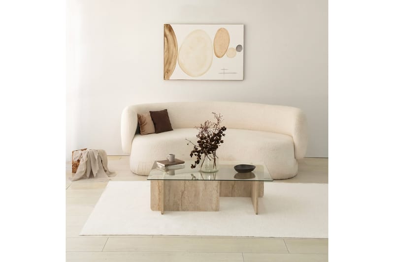 Escape Sohvapöytä 105 cm - Beige - Huonekalut - Pöytä & ruokailuryhmä - Sohvapöytä