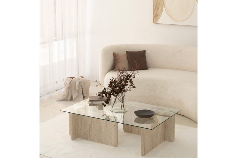 Escape Sohvapöytä 105 cm - Beige - Huonekalut - Pöytä & ruokailuryhmä - Sohvapöytä
