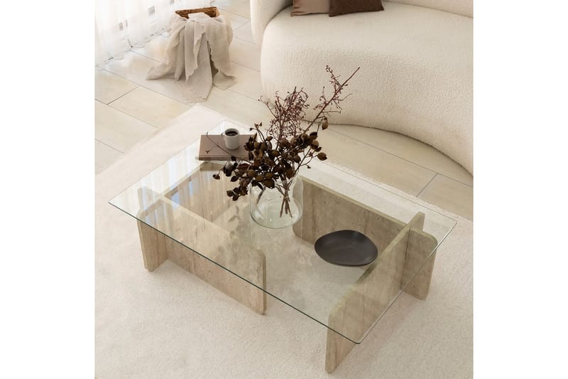 Escape Sohvapöytä 105 cm - Beige - Huonekalut - Pöytä & ruokailuryhmä - Sohvapöytä