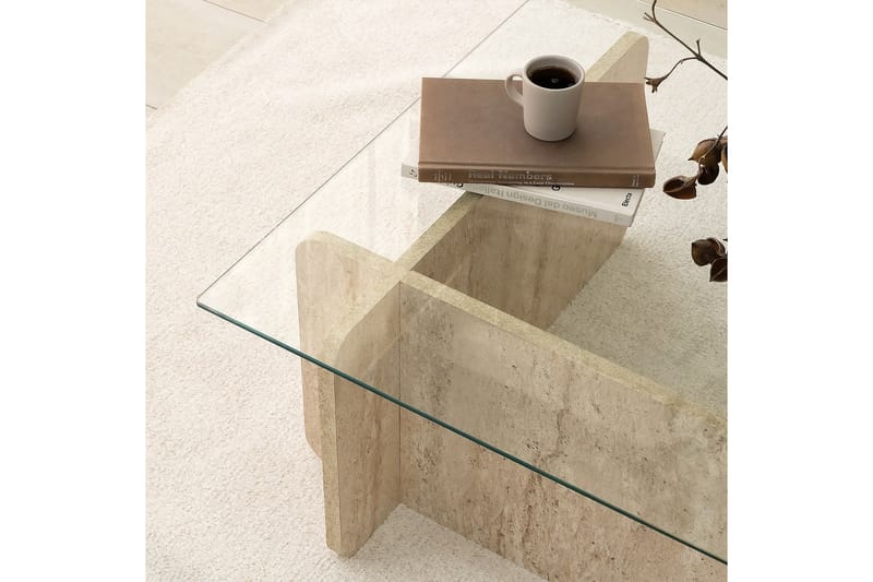 Escape Sohvapöytä 105 cm - Beige - Huonekalut - Pöytä & ruokailuryhmä - Sohvapöytä