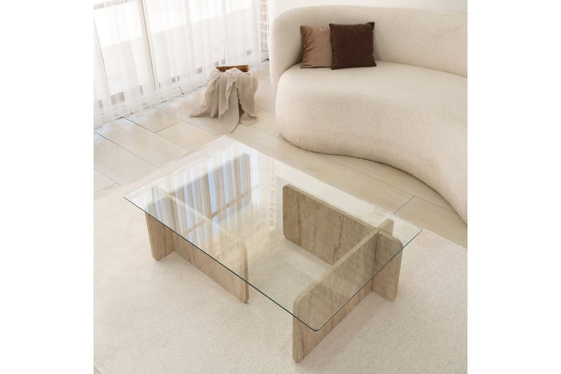Escape Sohvapöytä 105 cm - Beige - Huonekalut - Pöytä & ruokailuryhmä - Sohvapöytä