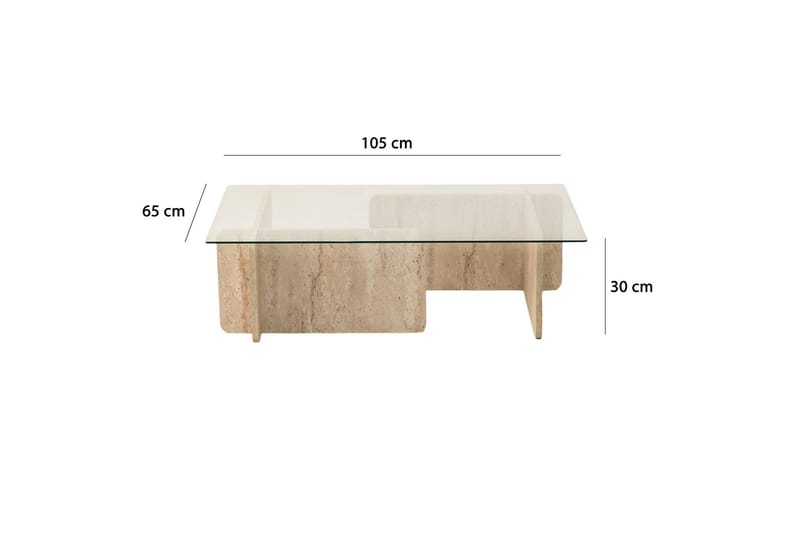 Escape Sohvapöytä 105 cm - Beige - Huonekalut - Pöytä & ruokailuryhmä - Sohvapöytä