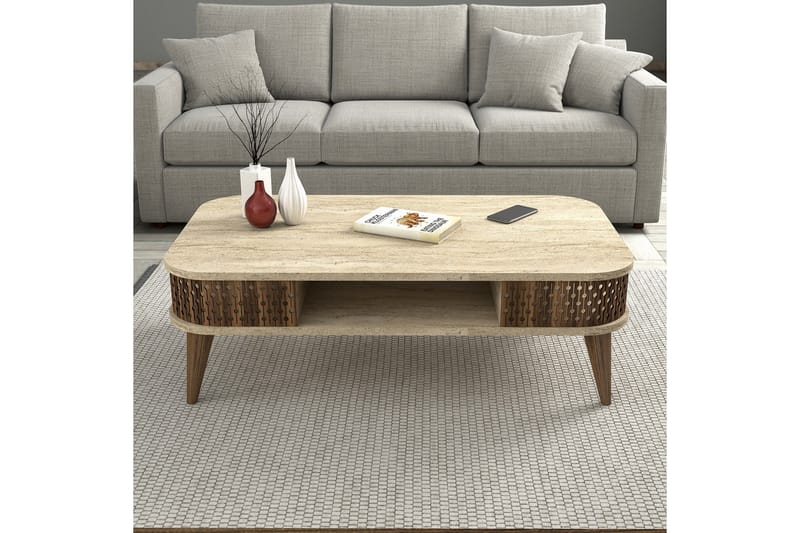 Eylul Sohvapöytä 105 cm - Beige - Huonekalut - Pöytä & ruokailuryhmä - Sohvapöytä
