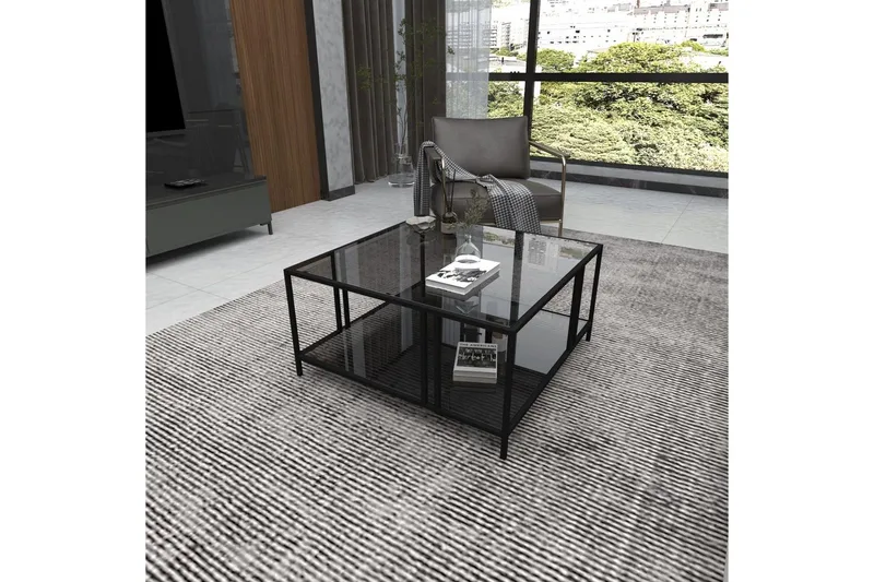 Ezer Sohvapöytä 80 cm - Musta - Huonekalut - Pöytä & ruokailuryhmä - Sohvapöytä