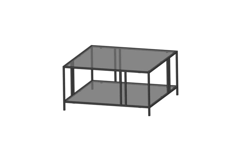 Ezer Sohvapöytä 80 cm, Musta