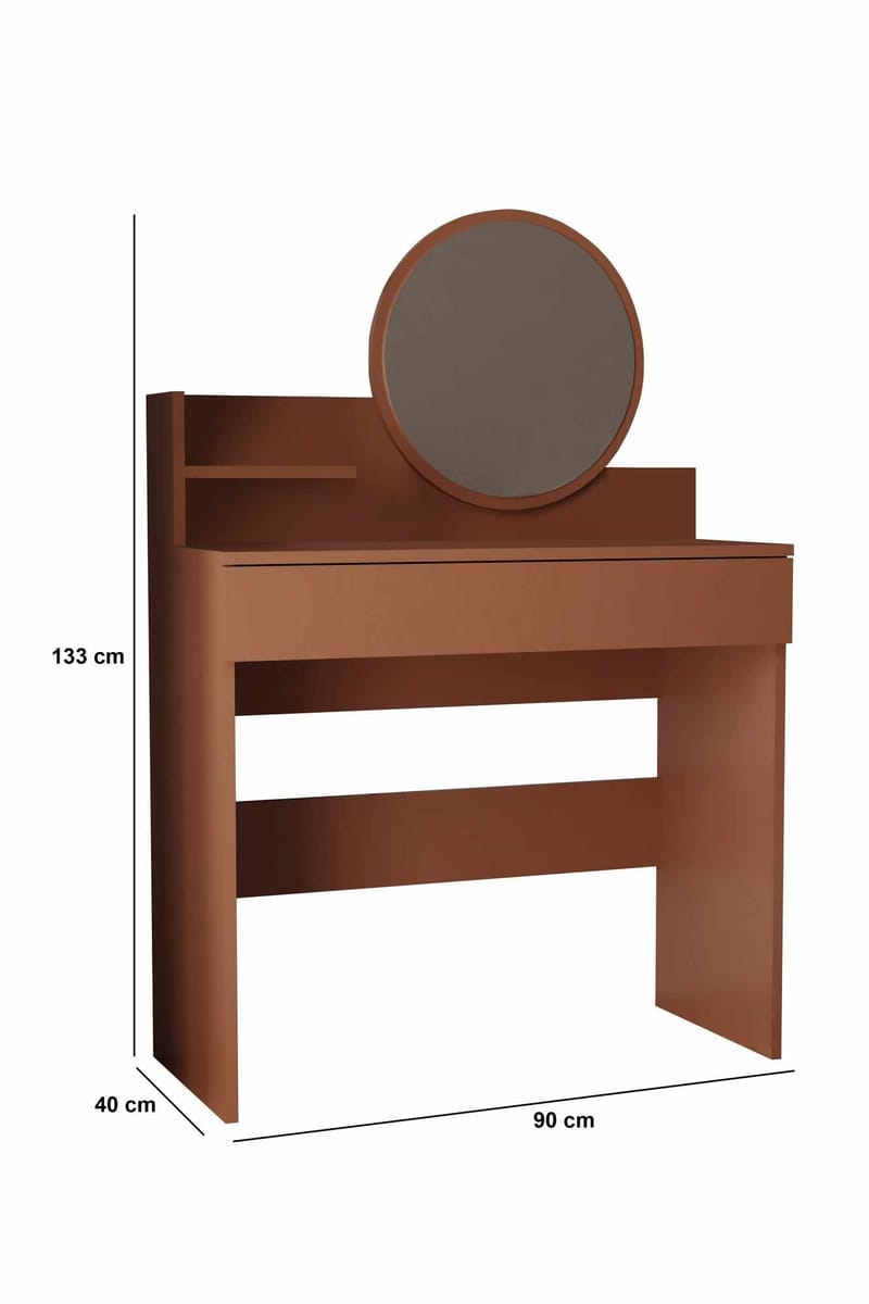 Fabrony kampauspöytä peilillä 90 cm - Huonekalut - Pöytä & ruokailuryhmä - Meikki- & kampauspöydät