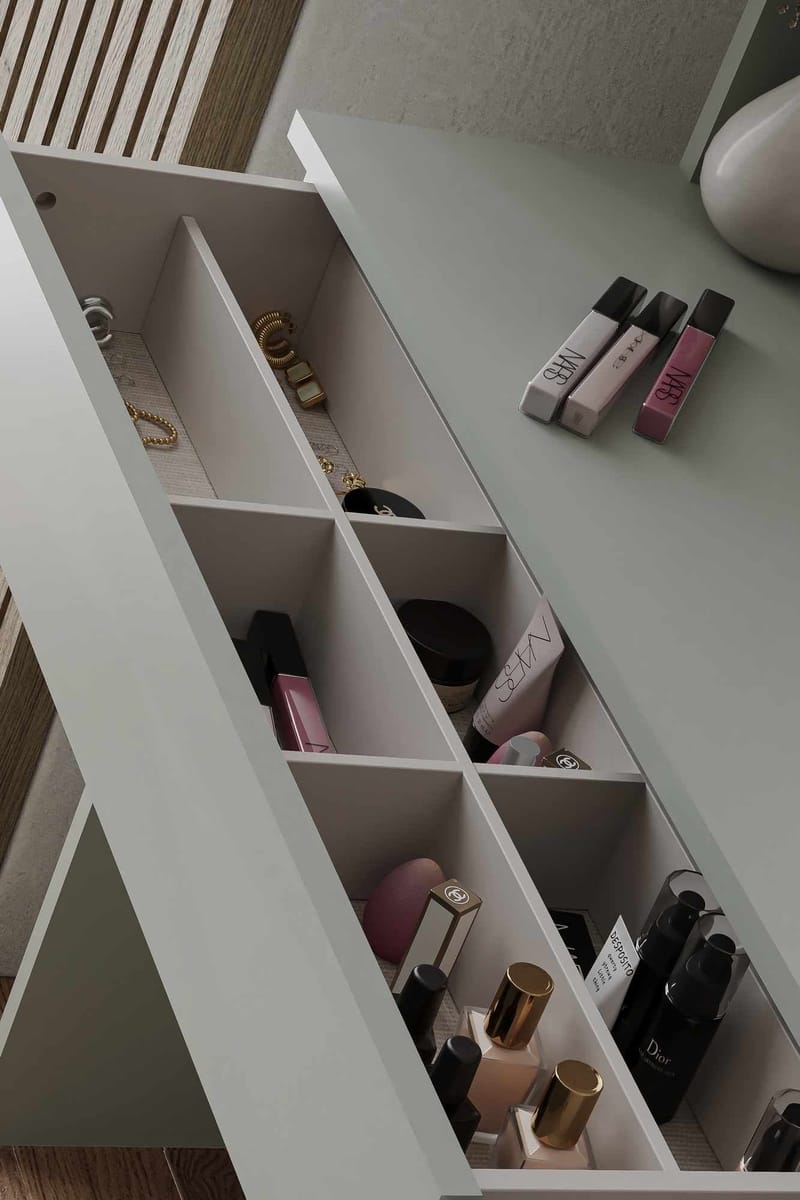 Fabrony kampauspöytä peilillä 90 cm - Huonekalut - Pöytä & ruokailuryhmä - Meikki- & kampauspöydät