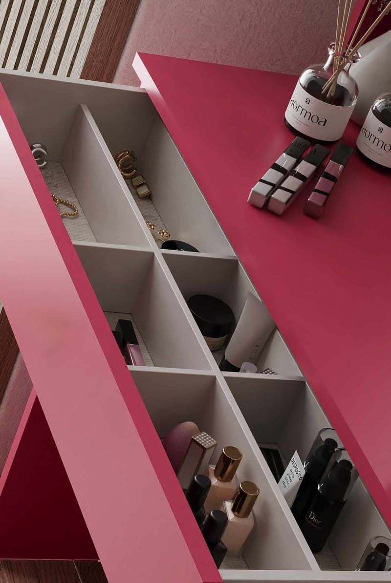 Fabrony kampauspöytä peilillä 90 cm - Huonekalut - Pöytä & ruokailuryhmä - Meikki- & kampauspöydät