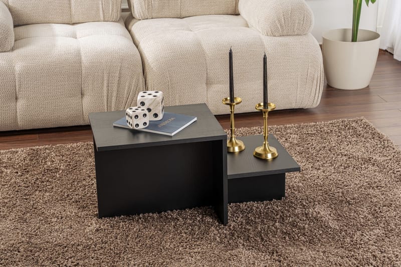 Fabrony sohvapöytä 80x40 cm musta - Huonekalut - Pöytä & ruokailuryhmä - Sohvapöytä